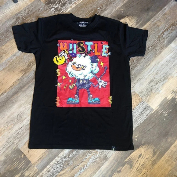 Hustle Animation Embroidered Tee by Screenshots Medium - Picture 7 of 7